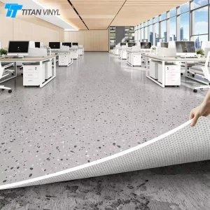 2mm 3mm Acoustic Foam Heterogeneous PVC Flooring Roll Anti-Slip Composite Vinyl Floor for Schools and Kindergartens