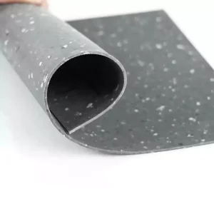 2mm PVC Commercial Vinyl Flooring Roll Wear Resistant Indoor Use for Gym Hospital Hotel Subway
