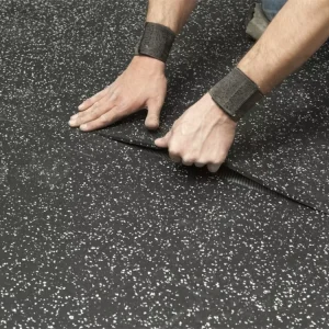 3-12mm EPDM Anti-Slip Rubber Flooring Roll for Gyms, Shooting Ranges, and Fitness Centers