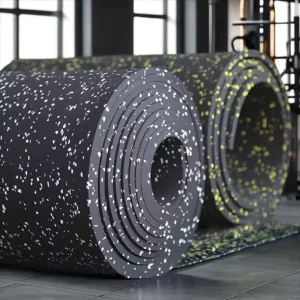 3-12mm EPDM Rubber Anti-Slip Flooring Roll for Gyms, Shooting Ranges, and Schools, Waterproof