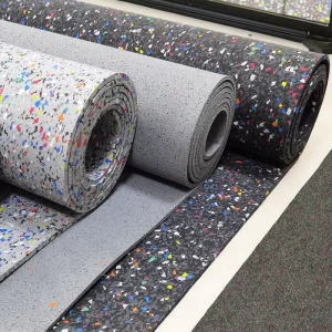 3-12mm Thick Indoor Weightlifting Gym Rubber Floor Mat Tile