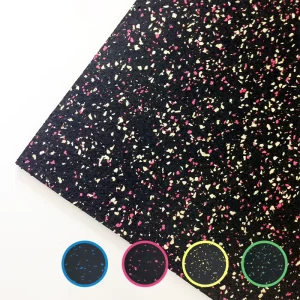 3-12mm Thick Shock Absorption Recycled Rubber Pisos Para Gym Floor Gym Rubber Flooring Roll