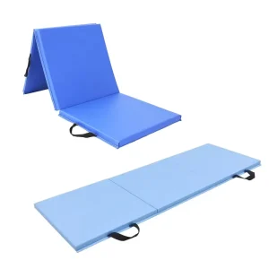 3-Fold Non-Slip Gymnastics Mat PU Foam Training Mat for Home Gym, Martial Arts, and Physical Education