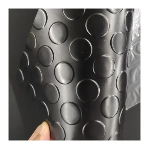 3 mm Anti Slip Coin Round Stud Recycled Rubber Step Mats Floor Matting Garage Rubber Flooring