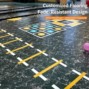 3.0mm Custom Irregular Size Office Flooring Odorless Environmental Roll Material