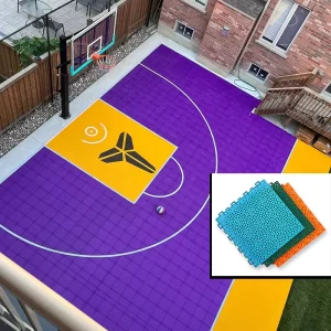 30*30 Feet 900 Pcs Customize Logo Modular Sports Floor Easy Install Anti slip Basketball Court Sports Flooring