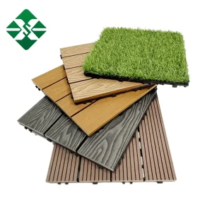 30*30cm WPC DIY Composite Decking Tiles for Garden and Outdoor Use