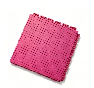 30.48cm Basketball Print TPE Interlocking Suspended Floor Tiles for Kindergartens & Basketball Courts
