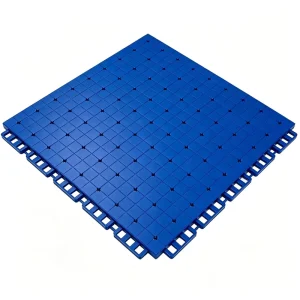 30.48cm Crisscross Flower TPE Interlocking Suspended Floor Tiles Sports Grounds