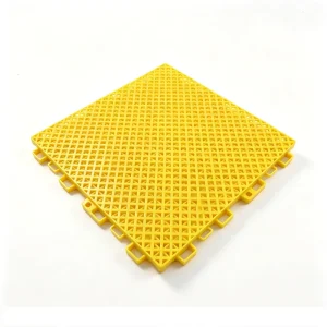 30.48cm Double Layer PP Interlocking Floor Tiles with Cushion for Futsal, Basketball and Tennis Courts