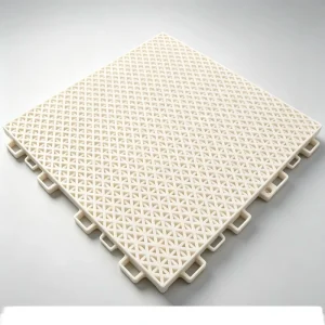 30.48cm PP Interlocking Floor Tiles Upgraded Double Grid for Futsal Gym & Elderly Activity Areas