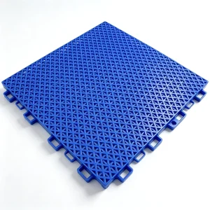 30.48×30.48cm Double Layer Grid PP Interlocking Floor Tiles for Tennis Volleyball Badminton