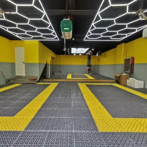 30mm Interlocking Waterproof Fireproof PP Plastic Floor Tiles for Industrial Car Wash