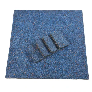 30mm Rubber Gym Floor Mats, Interlocking EPDM SBR Tiles, Shock-Absorbing and Washable