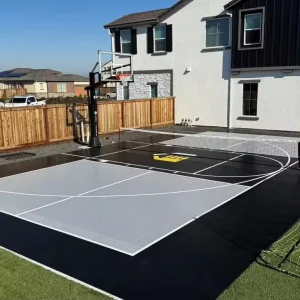 30x60ft Eco Friendly Fireproof Multifunctional Sport Court Interlocking Flooring Tiles Basketball Pickle Ball Waterproof Garden