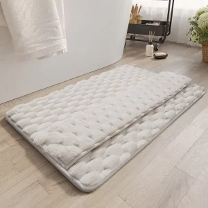 31×20 Memory Foam Bath Mat, Non-Slip, Machine Washable, Quick-Dry, and Absorbent