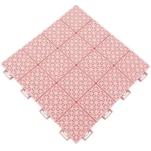320g Flexible Connection PP Interlocking Floor Tiles for Kindergarten & Sports Court Projects