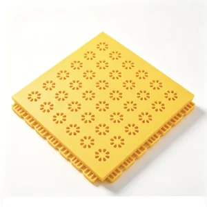 34*34cm TPE Interlocking Eco-Friendly Durable Floor Tiles Happiness Blossom for Sports Courts, Backyards, and Kindergartens