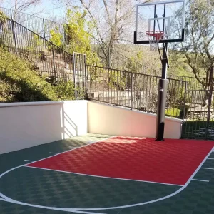 340*340*16mm Interlocking Outdoor Floor Tiles for PP Surface Material Basketball Court Eco Friendly & Easy Installation
