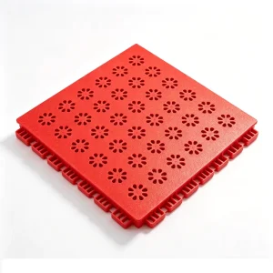 34x34cm Joyful Flower TPE Interlocking Suspended Floor Tiles for Kindergartens & Sports Venues