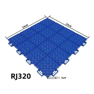 34x34cm Soft Connection PP Interlocking Suspended Floor Tiles for Sports Venues & Kindergartens