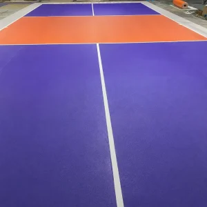 360 Degree Design Court Custom PVC Non-Slip Shock Absorption Eco-Friendly 3mm Thick Sports Floor