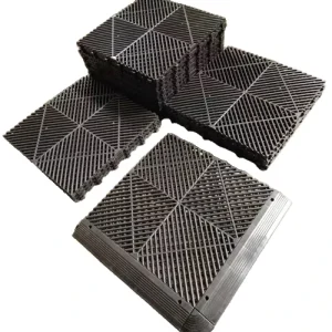 380G PP Floor Tiles for Garage Workshop Indoor Use Eco Friendly Anti Slip Waterproof Graphic Design