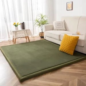 3CM Thickness Tatami Floor Mat Ultra Soft Coral Velvet Kids Children Rug Bedroom Baby Play Mat With Memory Foam Inner