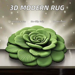 3D Crystal Velvet Floor Mat Modern Absorbent Area Rug Anti Slip Machine Made for Home Decor