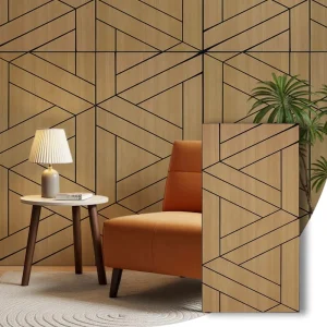3D Cutting Pattern Modern Acoustic Wall Panels for Bedroom Hotel School Highly Effective Sound Absorption Noise Reduction Easy