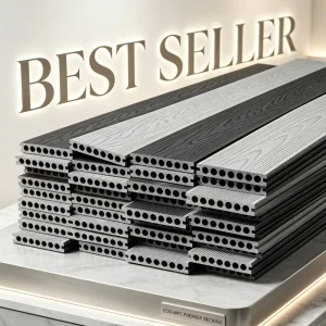 3D Embossed Waterproof WPC Decking Board Anti Slip Anti Fade Composite Decking Terrace Balcony Exterior WPC Outdoor Flooring