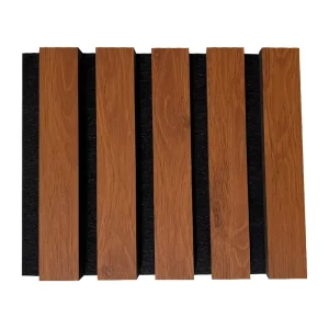 3D Model Design Sound Absorption Slatted Decorative Acoustic Panels for Walls
