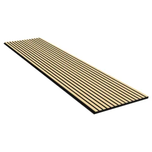 3D Modern Acoustic Wood Sound Panel Wall Veneer Finish 600mm*2400mm/2600mm/2800mm/3000mm Fireproof Slat Wall for School Hotel