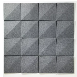 3D Modular Felt Core PET Polyester Sound Absorption Acoustic Wall Panels