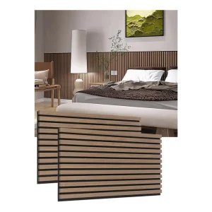 3D Panel Modern Fireproof Eco Friendly MDF Wood Decorative Wall Panels Wood Slat Pet Acoustic Panels Acoustic Soundproofing Wall