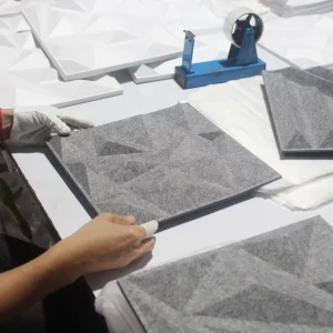 3D Polyester Acoustic Panels Modern Minimalist Design Indoor Wall Decoration Home KTV Soundproofing