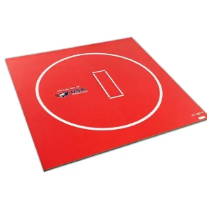 3M x 3M Wrestling Roll Mat 1.25 Inch Thick with Circles Training Grappling Mat