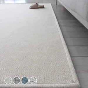 3cm Thick Anti-Skid Tatami Rug Solid Color Linen Memory Foam Play Mat