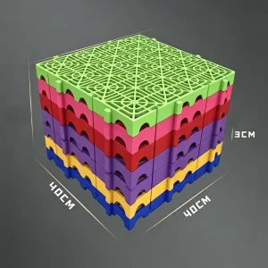 3cm Thick PP Plastic Flooring Anti-Slip Interlocking PVC Garage Mat Waterproof Wear-Resistant Modular Floor Tiles