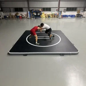 3m x 3m Waterproof PVC Inflatable Wrestling Mat with 10cm Thickness for Gym Use
