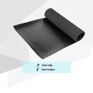 3mm 4mm 5mm Embossed Outdoor Rubber Floor Mat Roll Anti Slip Floor Rubber Matting