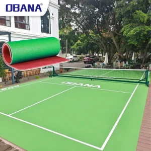 3mm PVC Anti-Slip Shock-Absorbent Pickleball Flooring Mat for Indoor and Outdoor Use