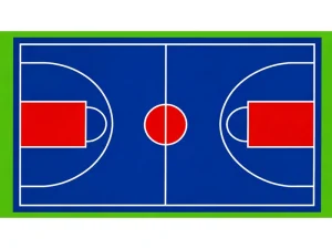 3mm PVC Sport Floor Roll Smooth Surface Waterproof Anti Slip Vinyl Flooring for Indoor Basketball Court Sports Stadium Gymnasium