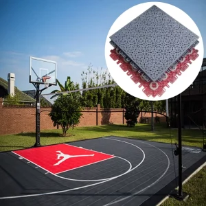 3×3 Anti slip PP Basketball Court Interlocking Flooring Tile Outdoor Sport Court Floor Easy Install Modular Futsal Court