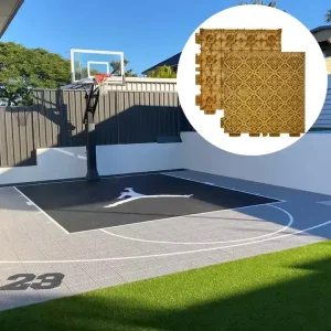 3×3 Basketball Court pp Pvc Plastic Modular Outdoor Fiba Diamond Assembled Floor
