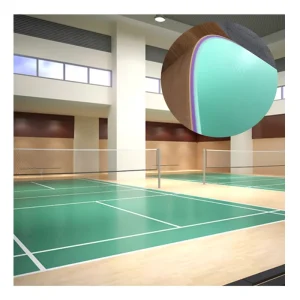 4 6 8mm High Quality PVC Sports Flooring Basketball Court Indoor BWF Badminton Flooring