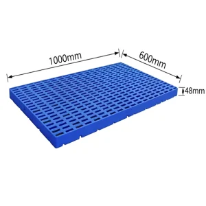 4-Way Spliced Moisture-proof Single Faced Warehouse Plastic Flooring Pallet with 200kg Dynamic Load