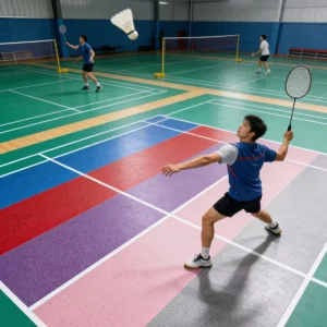 4.5 5.0 6.0mm Crystal Sand Flooring Combo Multi thickness Badminton Court Universal PVC Vinyl Roll