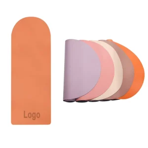 4.5mm 5mm 6mm Non-Slip Laser Logo Curved Arch PU Rubber Pilates Yoga Mat