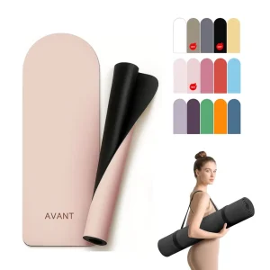 4.5mm/5mm Vegan Natural Rubber PU Anti-Slip Oval Arch Pilates Yoga Mat